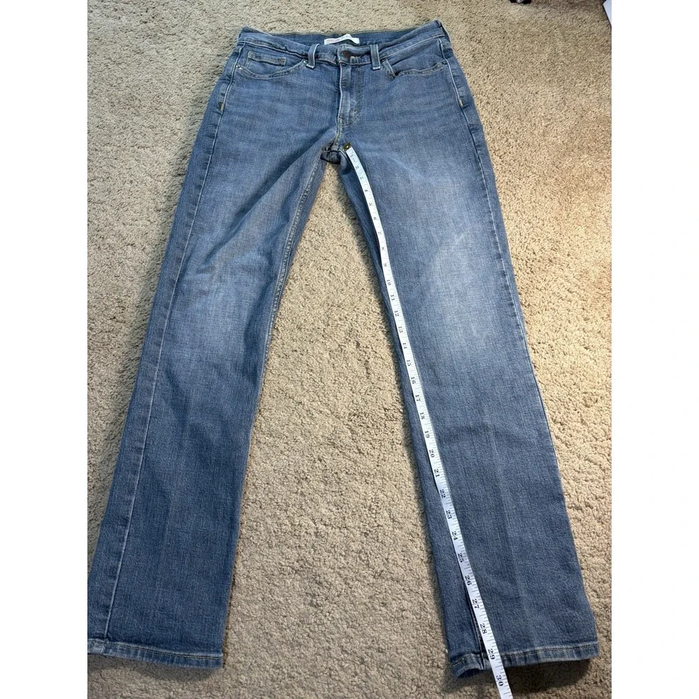 Levis Signature Straight Jeans Men 30x32 Straight Leg Blue Denim Mid Rise Preppy - Picture 7 of 9